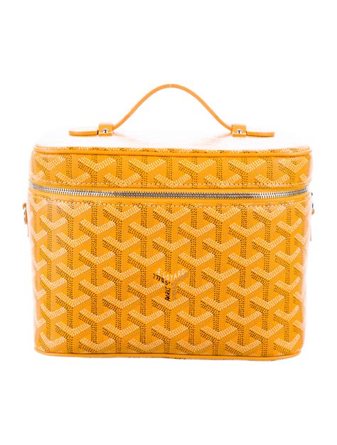 goyard vanity case yellow|GOYARD Goyardine Muse Vanity Case Yellow .